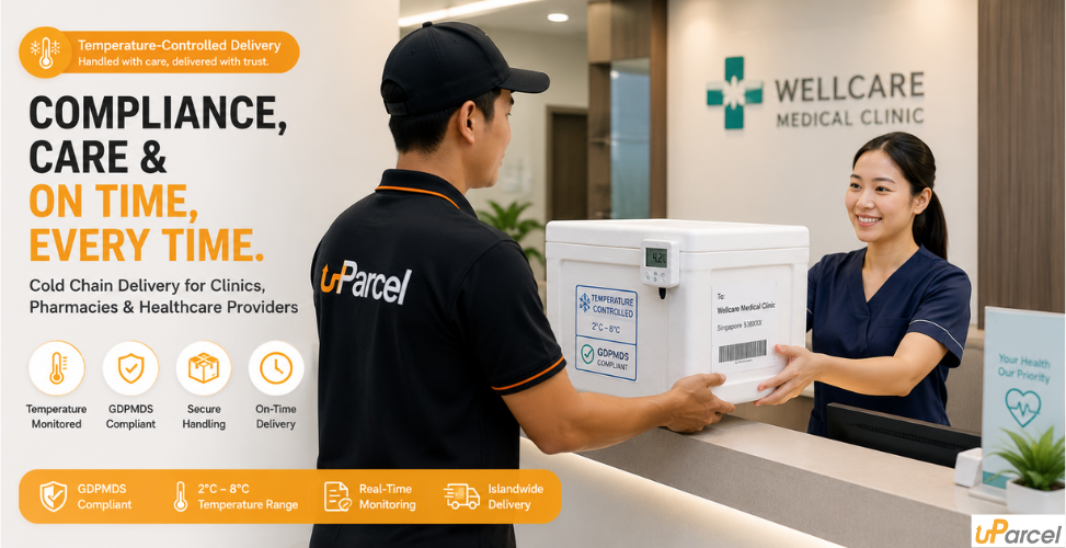 uParcel offers temperature-controlled medical logistics across Singapore