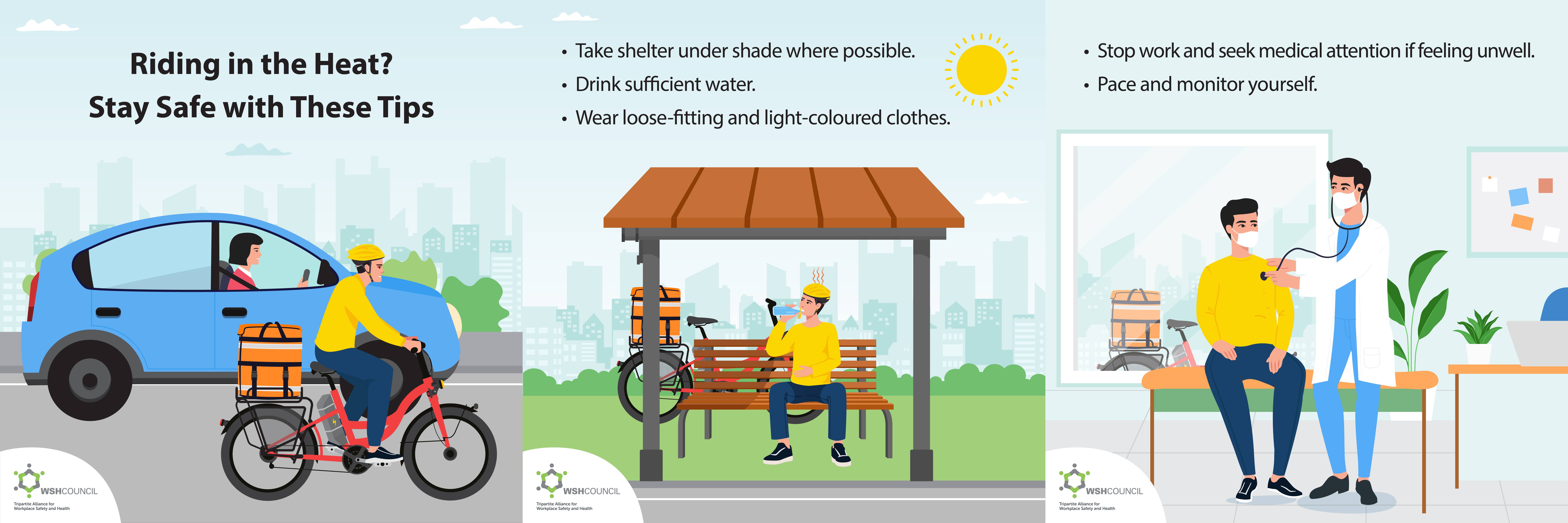 Riding in the Heat – Prevent Heat-Related Illnesses